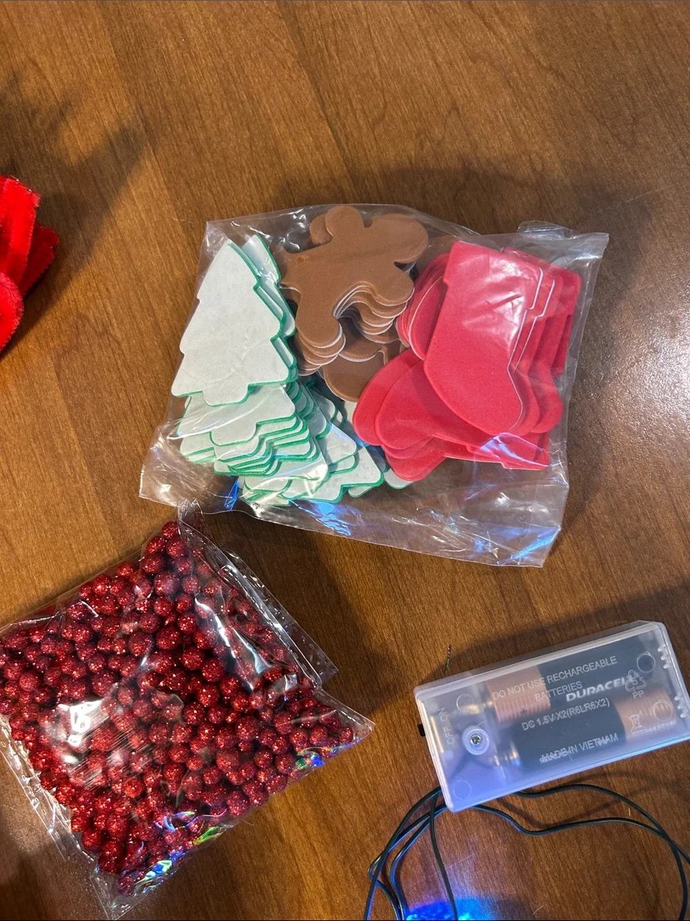 Festive Christmas craft decor- Red & Green